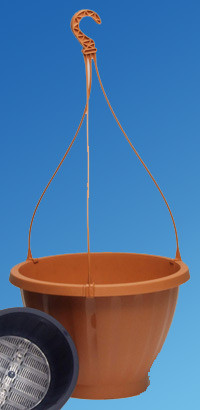 Függőcserép 35 cm terracotta