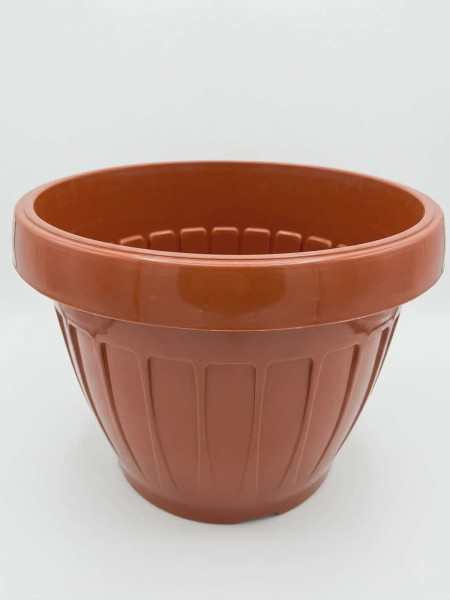 Hordó alakú virágtartó, 50 cm, terracotta