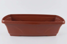 Virágláda alátéttel 50 cm, terracotta