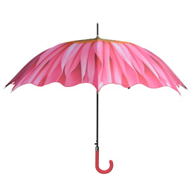 Rózsaszín virágos esernyő