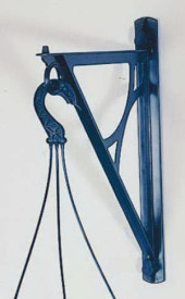Függőcserép tartó kék 32 cm