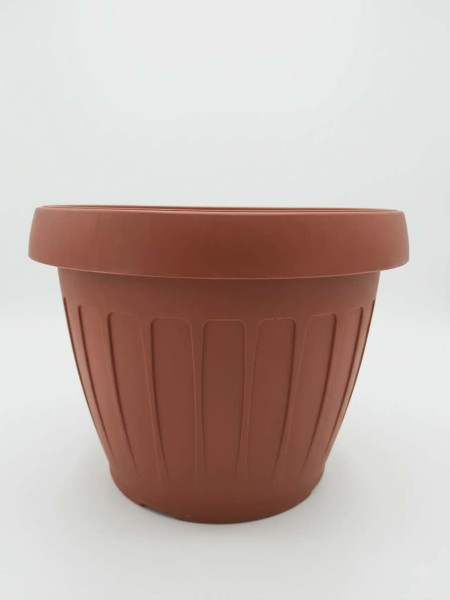 Hordó alakú virágtartó 40 cm terracotta