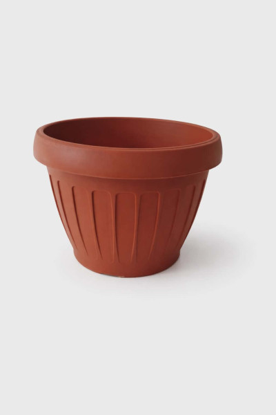 Hordó alakú virágtartó 20 cm terracotta