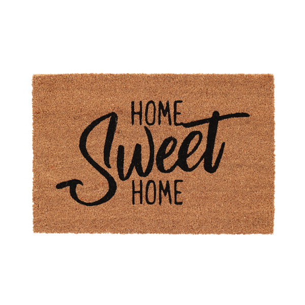 "Home sweet home" feliratos kókuszrost lábtörlő 60x40 cm