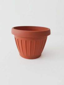 Hordó alakú virágtartó 13,5 cm terracotta