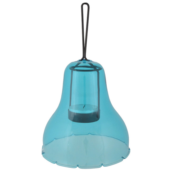 Csengő alakú mécsestartó kék