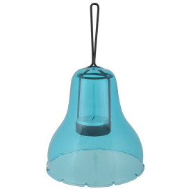 Csengő alakú mécsestartó kék