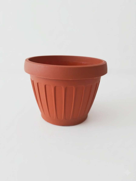 Hordó alakú virágtartó 13,5 cm terracotta