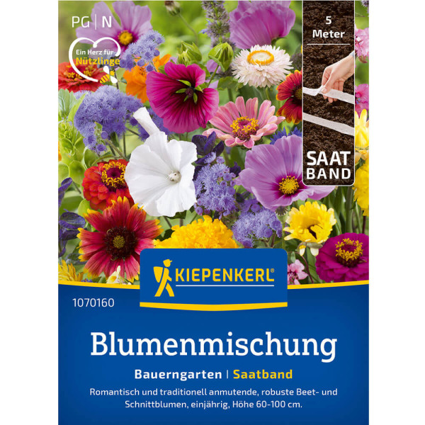 Vidéki kert virágkeverék vetőszalag