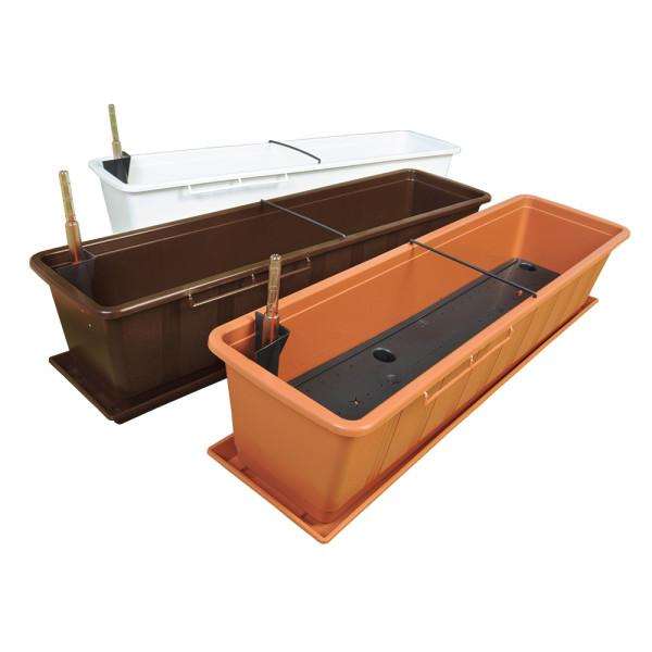 Balkonláda terracotta 100 cm